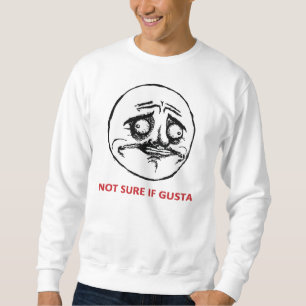 Inte Sure om Gusta - 2 sid tröjan Lång Ärmad Tröja