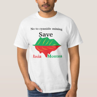 Inte till cyanide som bryter sparan Rosia Montana Tee