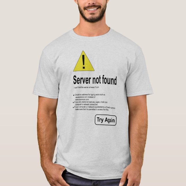 inte tillgång till Internet Tee Shirt (Framsida)