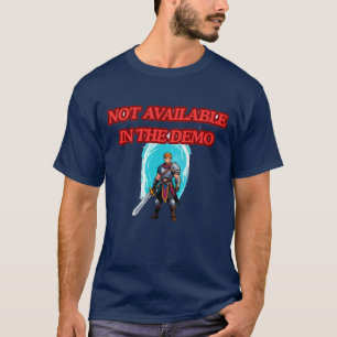 Inte tillgänglig i demon – låst innehållskoncept t shirt