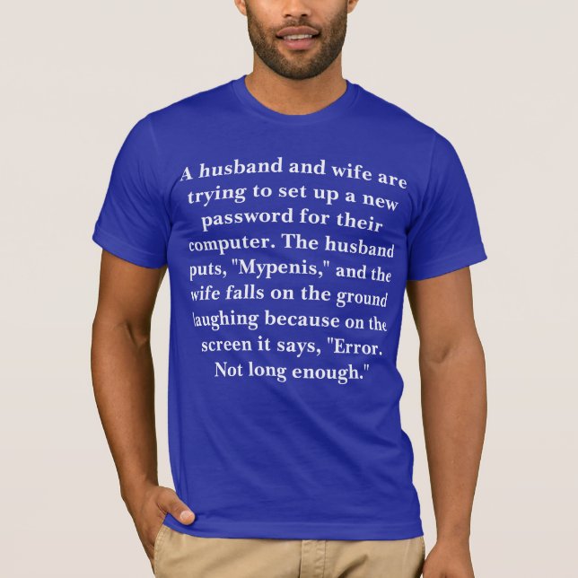 Inte tillräckligt länge t-shirt (Framsida)
