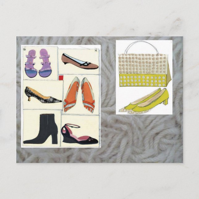 Inte tillräckligt många skor vykort (Framsida)
