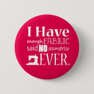 Inte tillräckligt med Fabric Sewing {Mörk} Knapp