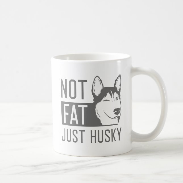 Inte Tjock Just Husky Kaffemugg (Höger)