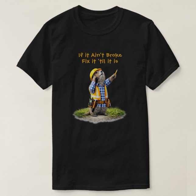 "Inte trasig" T Shirt (Design framsida)