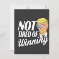 Inte trött på att vinna Trump Maga invigningdag