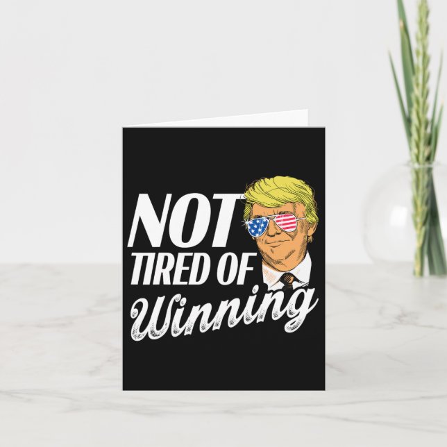 Inte trött på vinsttrumpen Won 2024 Kort (Framsida)
