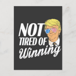 Inte trötta på invigningsdagen för "Vinning Trump Inbjudan Vykort