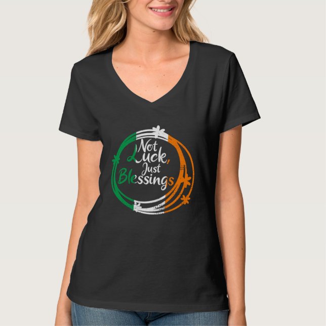 Inte tur bara välsignelser St Patricks Day irländs T Shirt (Framsida)