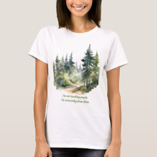 Inte Undviker Människor Jag Tillfrisknar Från Dem T Shirt