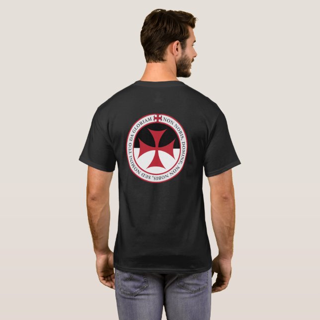 Inte Unto oss, nolla-Lord - Templar kor och Motto Tröja (Hel baksida)