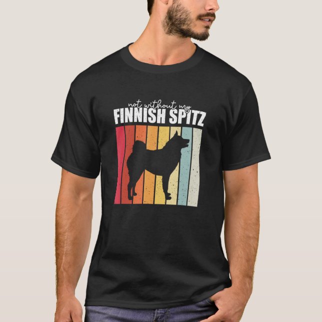 Inte utan min finska Spitz T Shirt (Framsida)