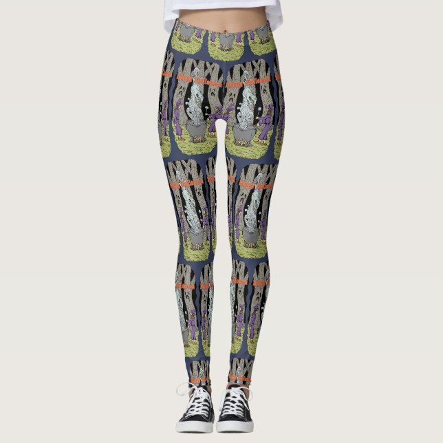 Inte vad de förväntade sig Gott Halloween Leggings (Framsida)