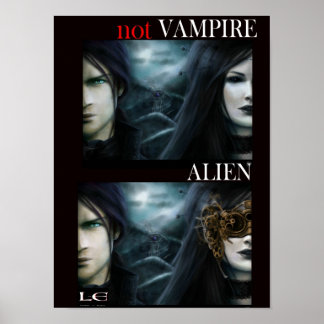 Inte vampyr: Alien (poster) Poster
