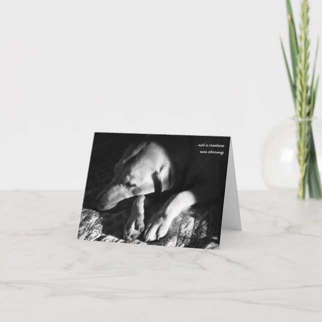 … inte var en varelse rörd helgkort (Framsida)