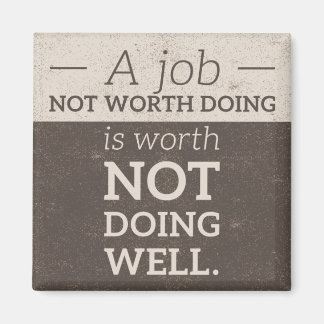 Inte värd att göra magnet