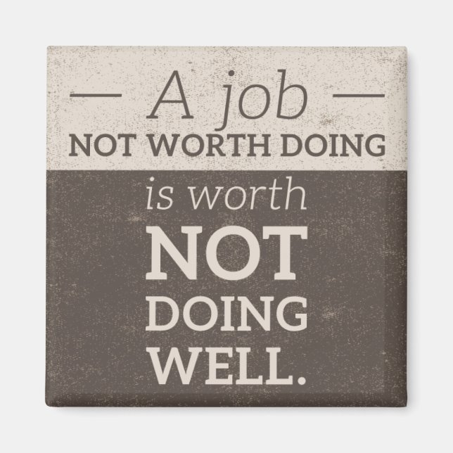 Inte värd att göra magnet (Framsidan)