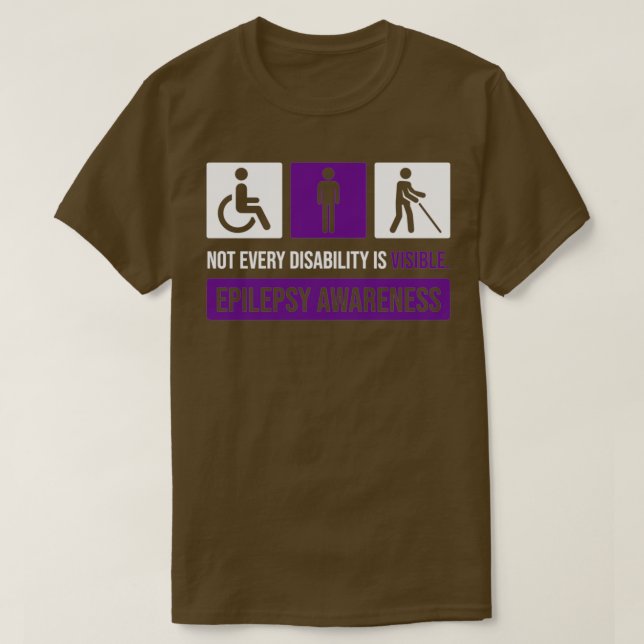 Inte varje funktionshinder är synlig medvetenhet o t shirt (Design framsida)