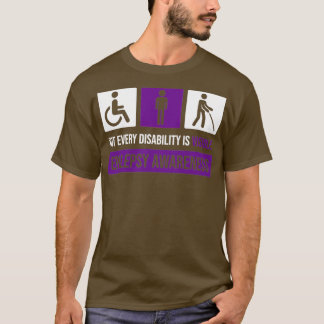 Inte varje funktionshinder är synlig medvetenhet o t shirt