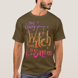 Inte varje häxa lever i Salem Trials Witchy Vibes T Shirt