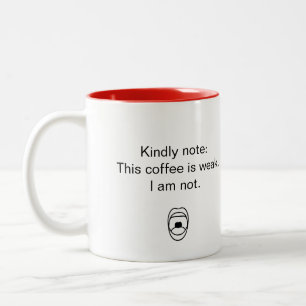 Inte varmt kaffe mugg