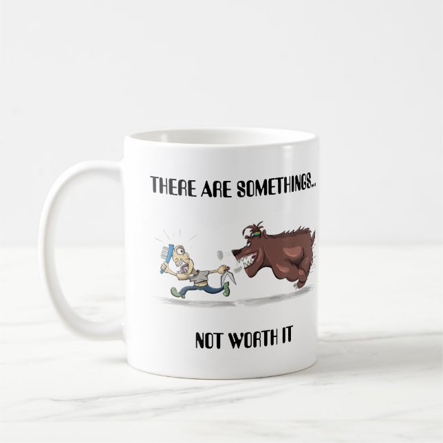 Inte värt det T-Shirt Kaffemugg (Vänster)