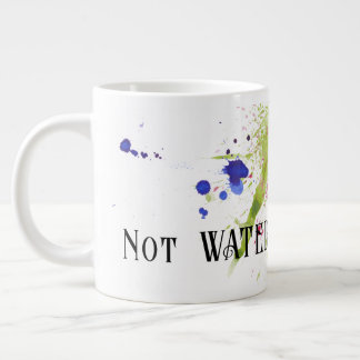 Inte vattenfärgsfärg Vatten, med Färg Stänk Jumbo Mugg