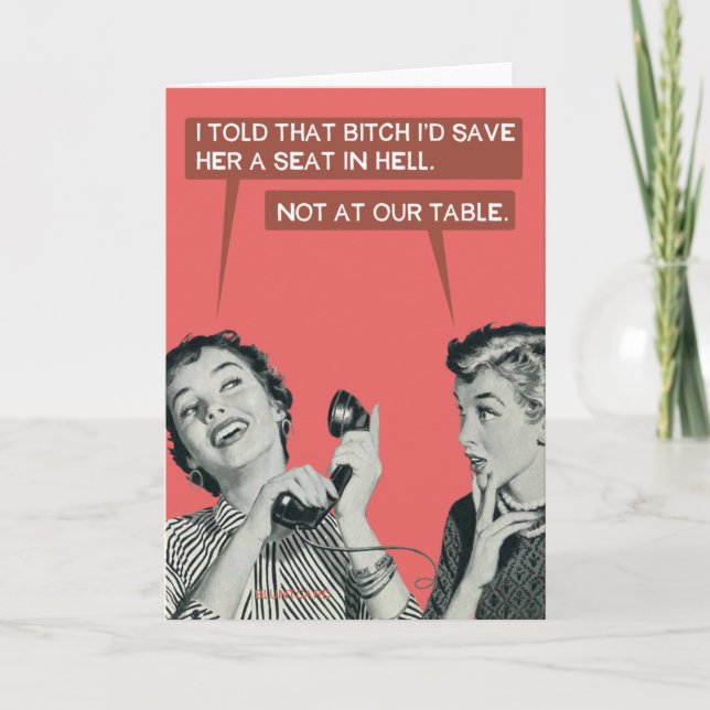 Inte vid bord... kort (Framsida)