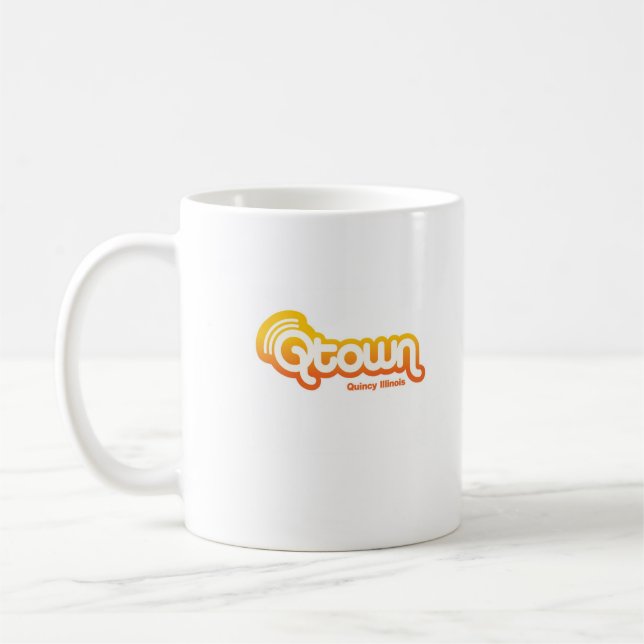 inte vid chicago, qtown kaffemugg (Vänster)