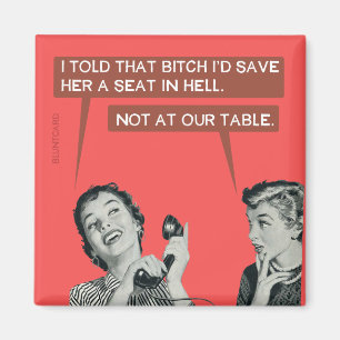 Inte vid vår bord. magnet