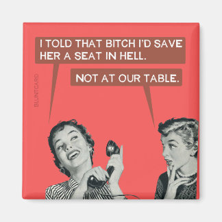 Inte vid vår bord. magnet