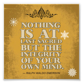 Integritet i ditt eget sinne fototryck