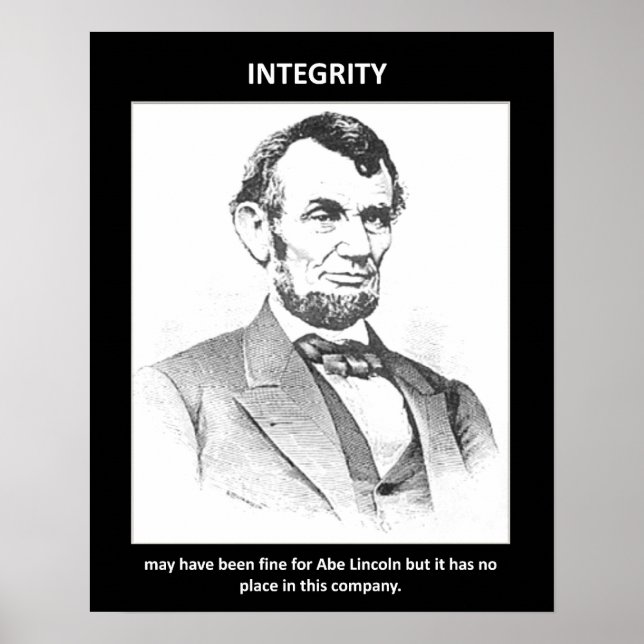integritet-kan-ha-bra-för-abe-lincoln-but poster (Framsidan)