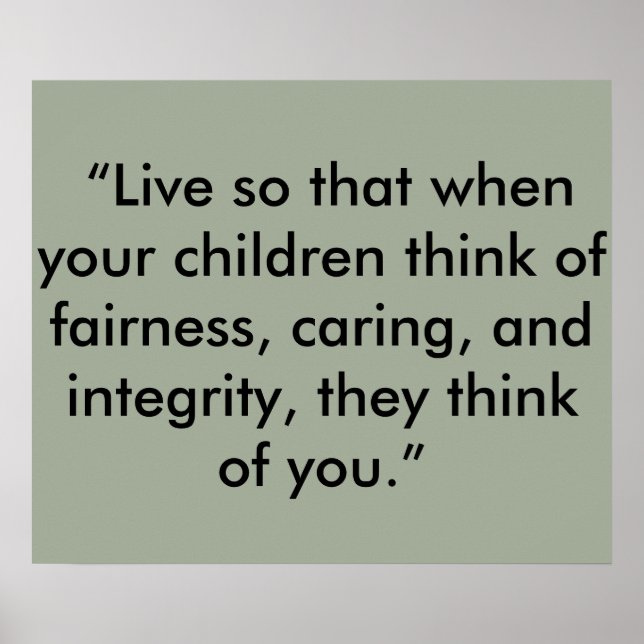 Integritet Poster (Framsidan)