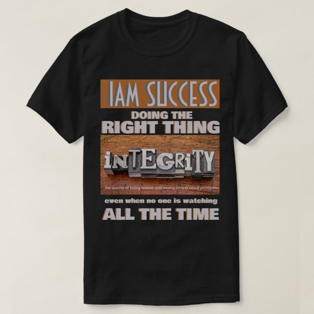 INTEGRITET T SHIRT (Design framsida)
