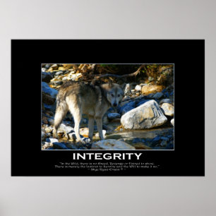 INTEGRITETS VARG Art-utskrift Poster
