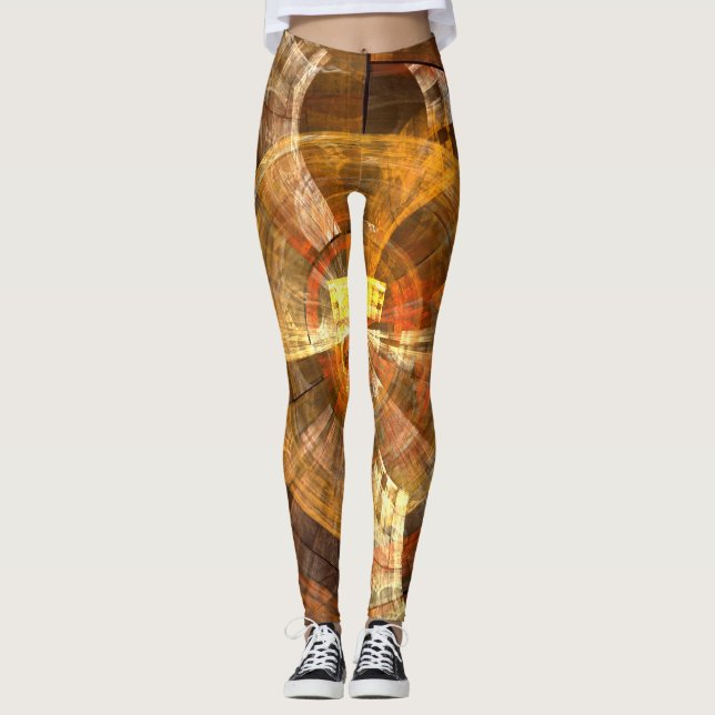 Integrity Abstrakt Art Leggings (Framsida)