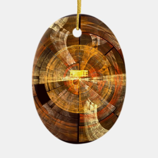 Integrity Abstrakt Art Oval Ornament (Framsidan)