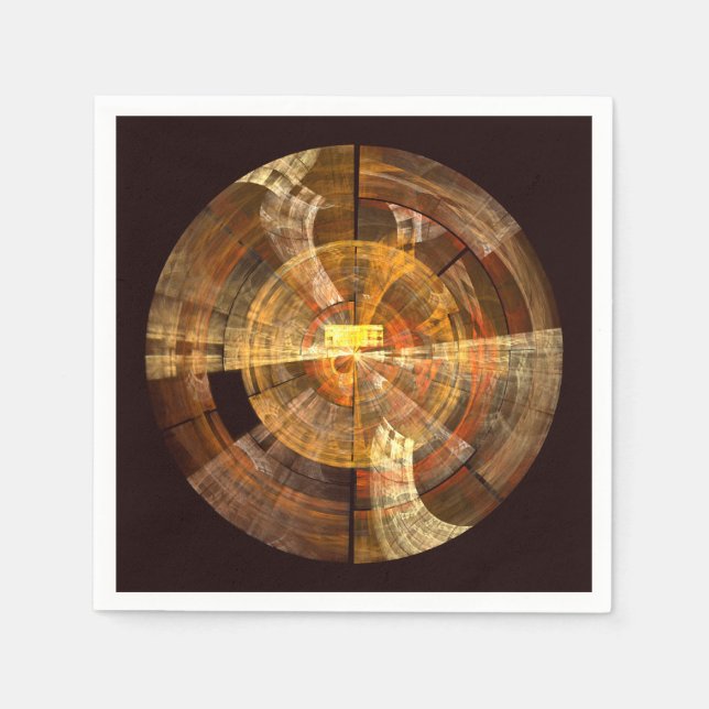 Integrity Abstrakt Art Pappersservett (Framsidan)