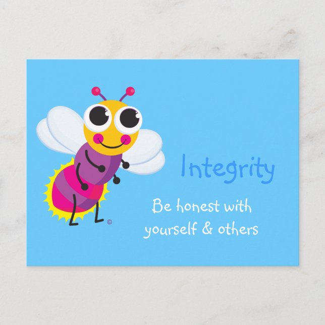 Integrity Cute Firefly Vykort (Framsida)
