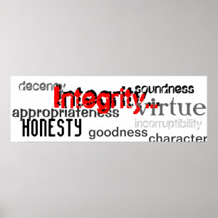 Integrity synonyms poster