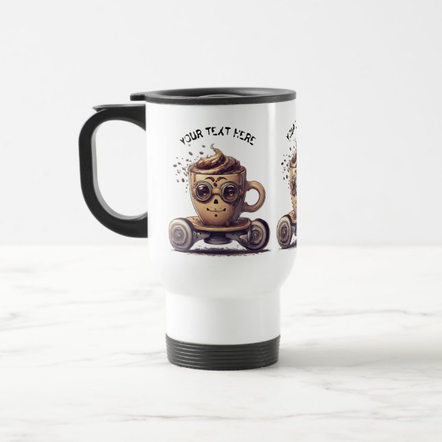 INTELKTUELLT KAFFE I EN SKATER RESEMUGG (Vänster)