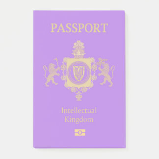 Intellectual Kingdom Passport Post-it Block