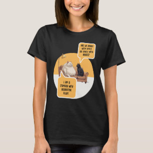 Intellektuell Humor Katt Filosofi Roligt Citat T Shirt