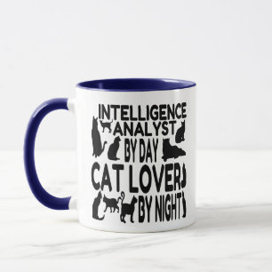 Intelligence Analyst Cat Lover Mugg