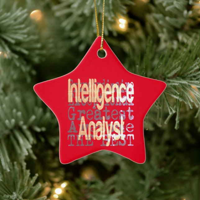 Intelligence Analyst Extraordinaire Julgransprydnad Keramik (Träd)