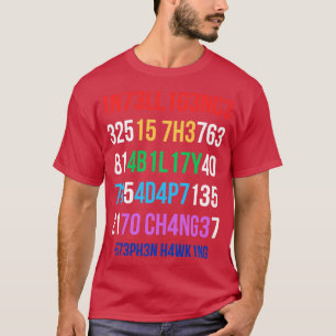 Intelligens är förmågan att anpassa sig till ändri t shirt