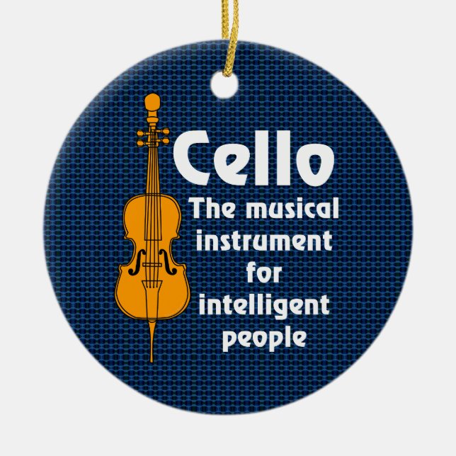 Intelligent Cello Julgransprydnad Keramik (Framsidan)