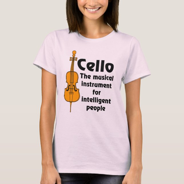 Intelligent Cello T Shirt (Framsida)