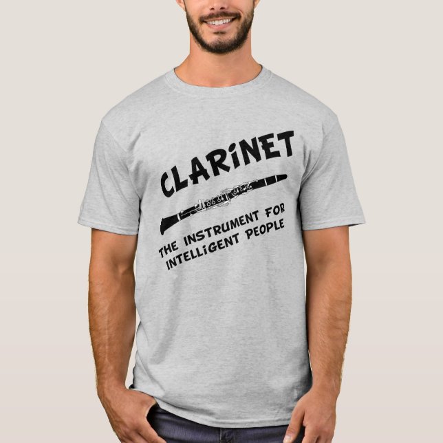 Intelligent Clarinet T Shirt (Framsida)